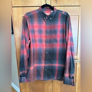 Men’s Burberry Brit Buffalo Plaid Shirt Size Large - Fair/Good Condition